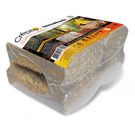 Sac 4 briquettes tesabuche CREPITO Sac 4 briquettes tesabuche CREPITO