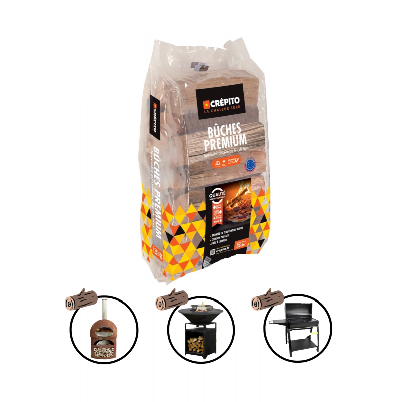 Bûches spécial cuisson en sac