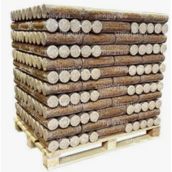 Bûches de bois compressé longue durée