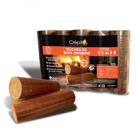 Bûches compressées Crépito