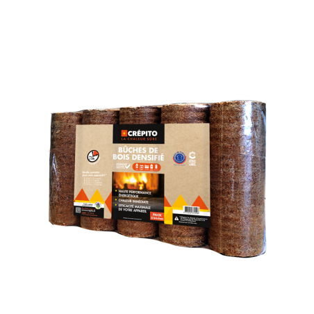 Bûches densifiées Crépito - 7.5 kg