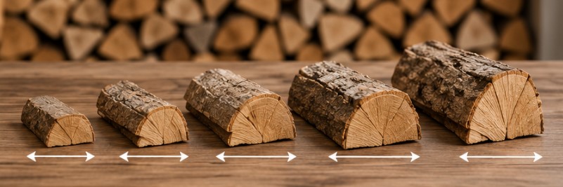 Différentes taille de bois